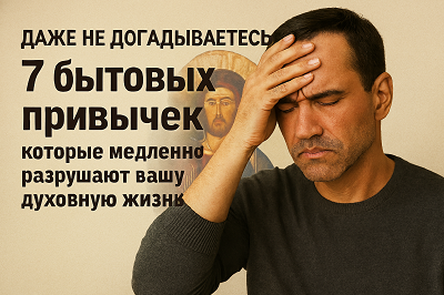 7 бытовых привычек, которые медленно разрушают вашу духовную жизнь