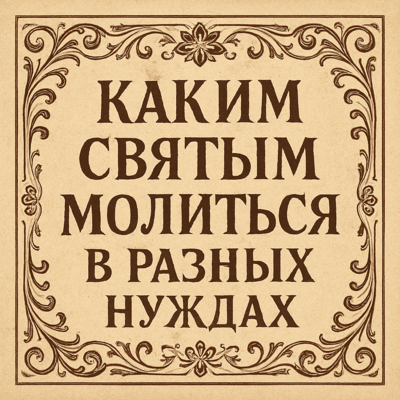 Каким святым молиться в разных нуждах