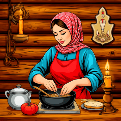 Приготовление пищи с молитвой